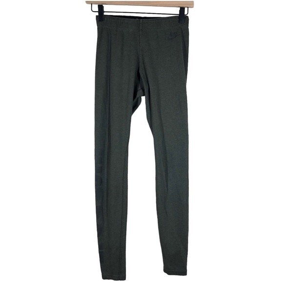 Nike Women's Leg A See Just Do It Leggings Workout Athletic Green Small 905115 - Picture 1 of 11